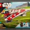 Jedi Bob’s Starfighter Buildable Toy Vehicle, Brick Built Star Wars Starship with Jedi Bob Minifigure, Birthday Gift Idea for Boys, Girls or Any Fan Ages 8 and Up, 75388 LEGO Star Wars