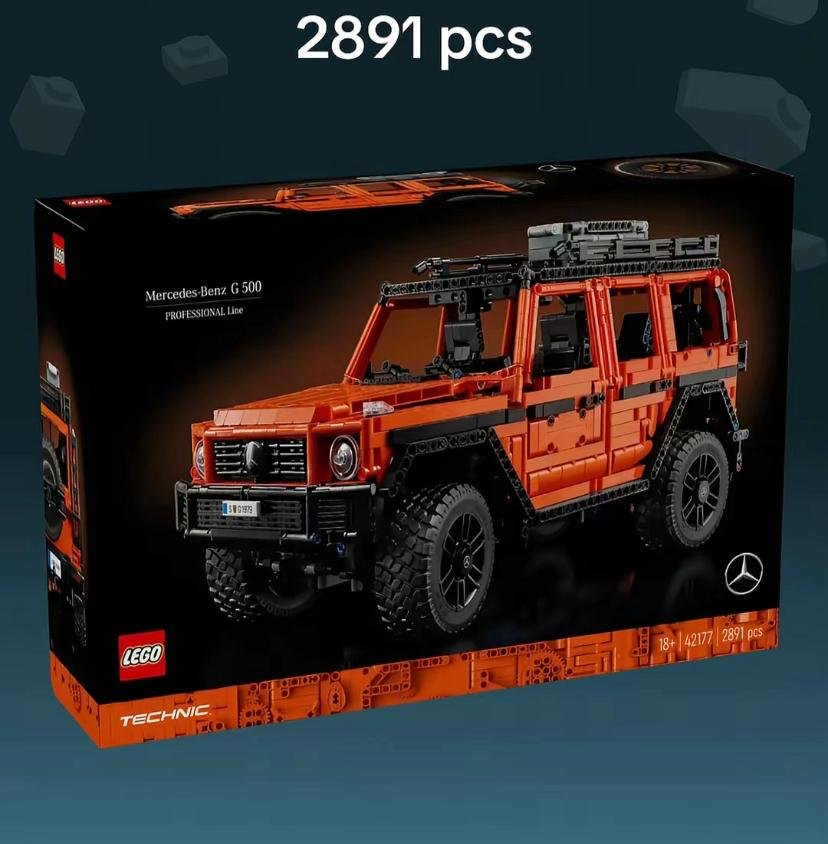 LEGO Orchidee und Mercedes G500 Paletten