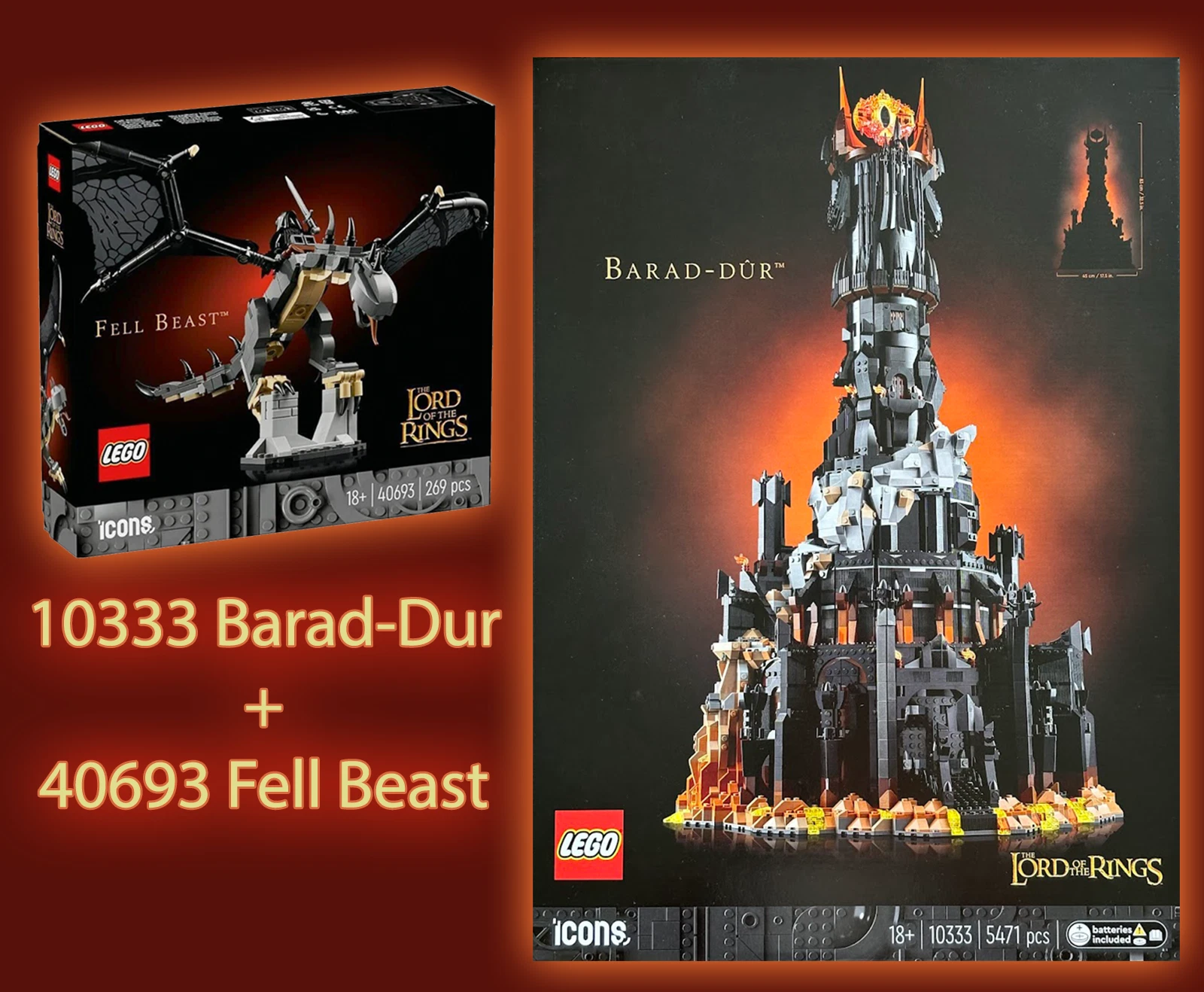 LEGO 10333 The Lord Of The Rings Barad-dur