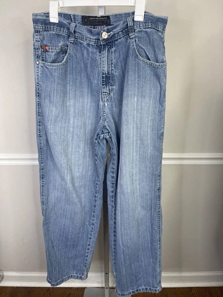 baggy mens blue jeans