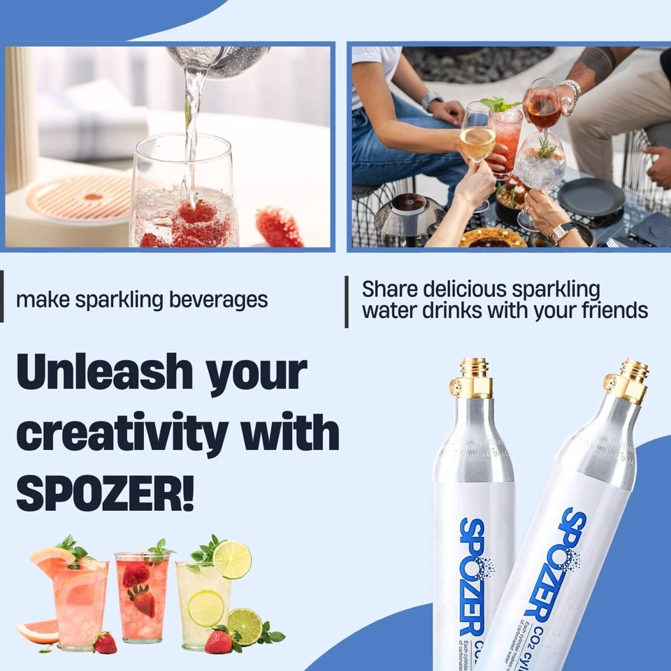 Soda CO2-Zylinder 60L Spozer